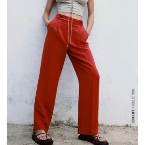 Zara Linen Blend Vest & Pants / XS